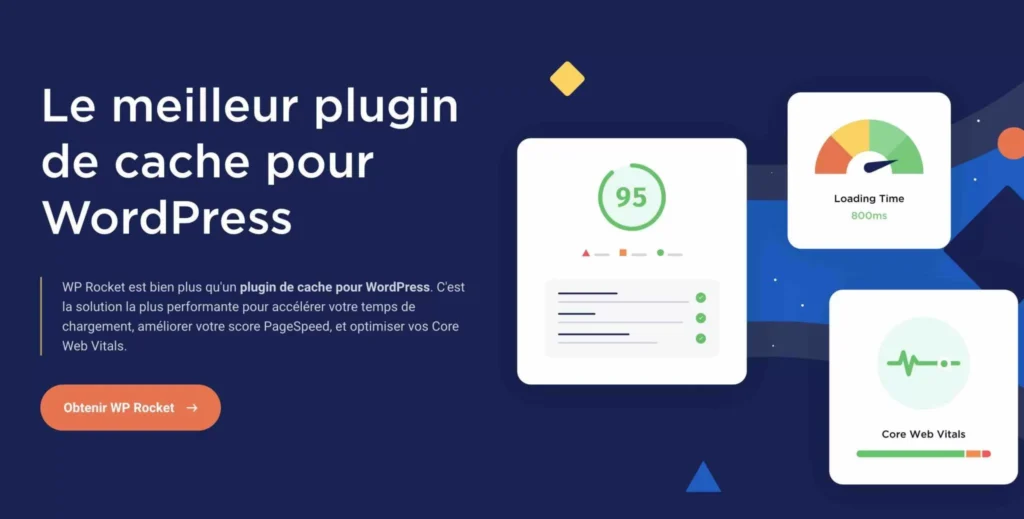 Utiliser la mise en cache pour accélérer WordPress - Page web du plugin d'optimisation WP Rocket