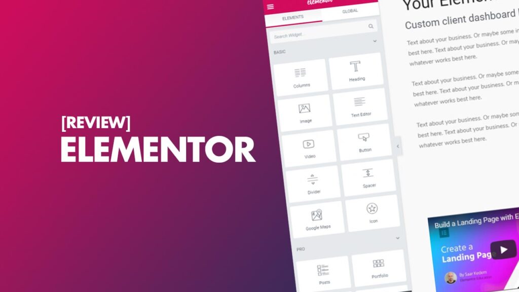 GSAP ScrollTrigger & Elementor - immage ayant le titre Review Elementor