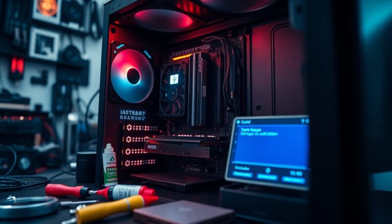 Un PC ouvert pour la maintenance